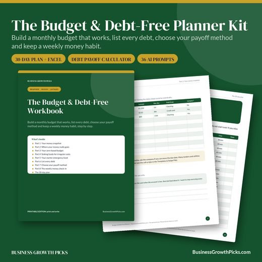 The Budget & Debt-Free Planner Kit cover